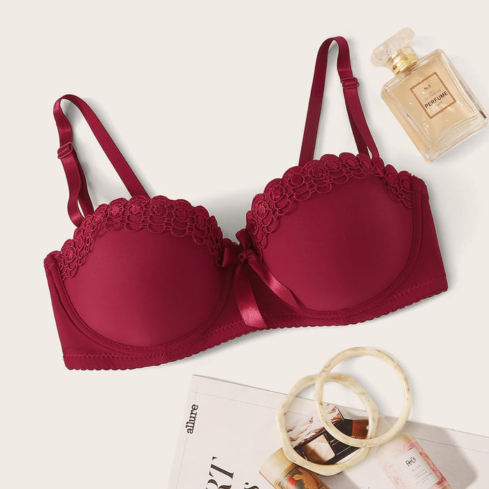 Soutien-gorge à armature rouge - Modèle Laetitia