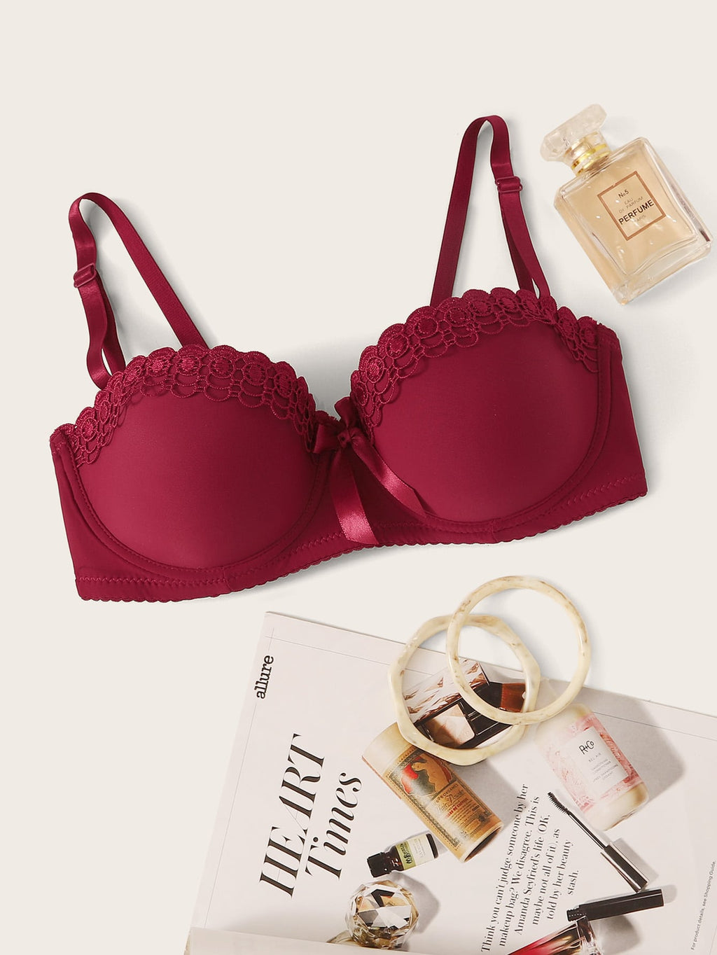 Soutien-gorge à armature rouge - Modèle Laetitia