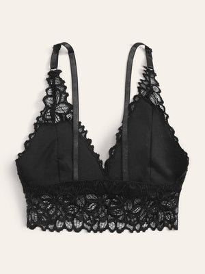 Soutien-gorge en dentelle noir - Modèle Nathalie