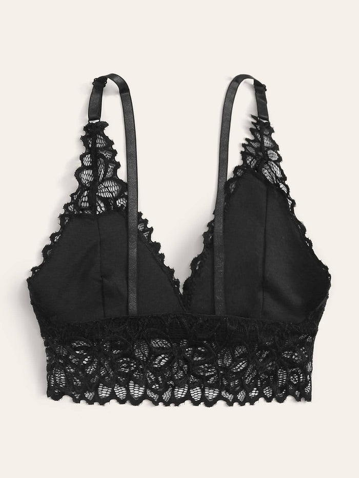 Soutien-gorge en dentelle noir - Modèle Nathalie