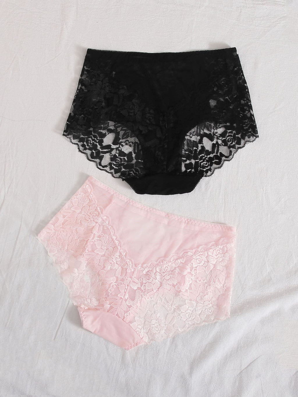 Pack de 2 shorty en dentelle - Modèle Julienne