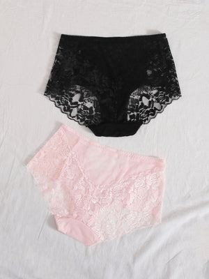 Pack de 2 shorty en dentelle - Modèle Julienne