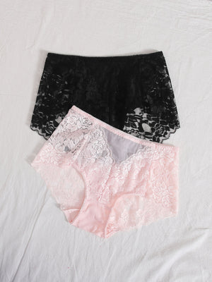 Pack de 2 shorty en dentelle - Modèle Julienne