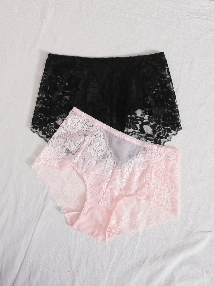 Pack de 2 shorty en dentelle - Modèle Julienne