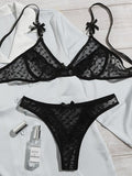 Ensemble de lingerie à armatures transparentes - Modèle Valérie