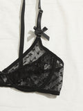 Ensemble lingerie sexy pour femme à armature noir - Modèle Nicole