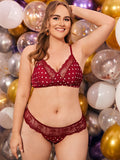Ensemble de lingerie bordeaux - Modèle Clio