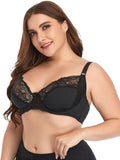 Soutien-gorge à armature noir Grande Taille - Modèle Tiphaine