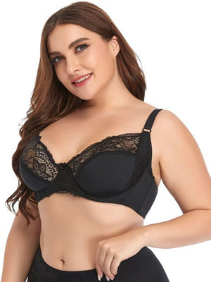 Soutien-gorge à armature noir Grande Taille - Modèle Tiphaine