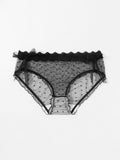 Culotte transparente noire - Modèle Sandrine