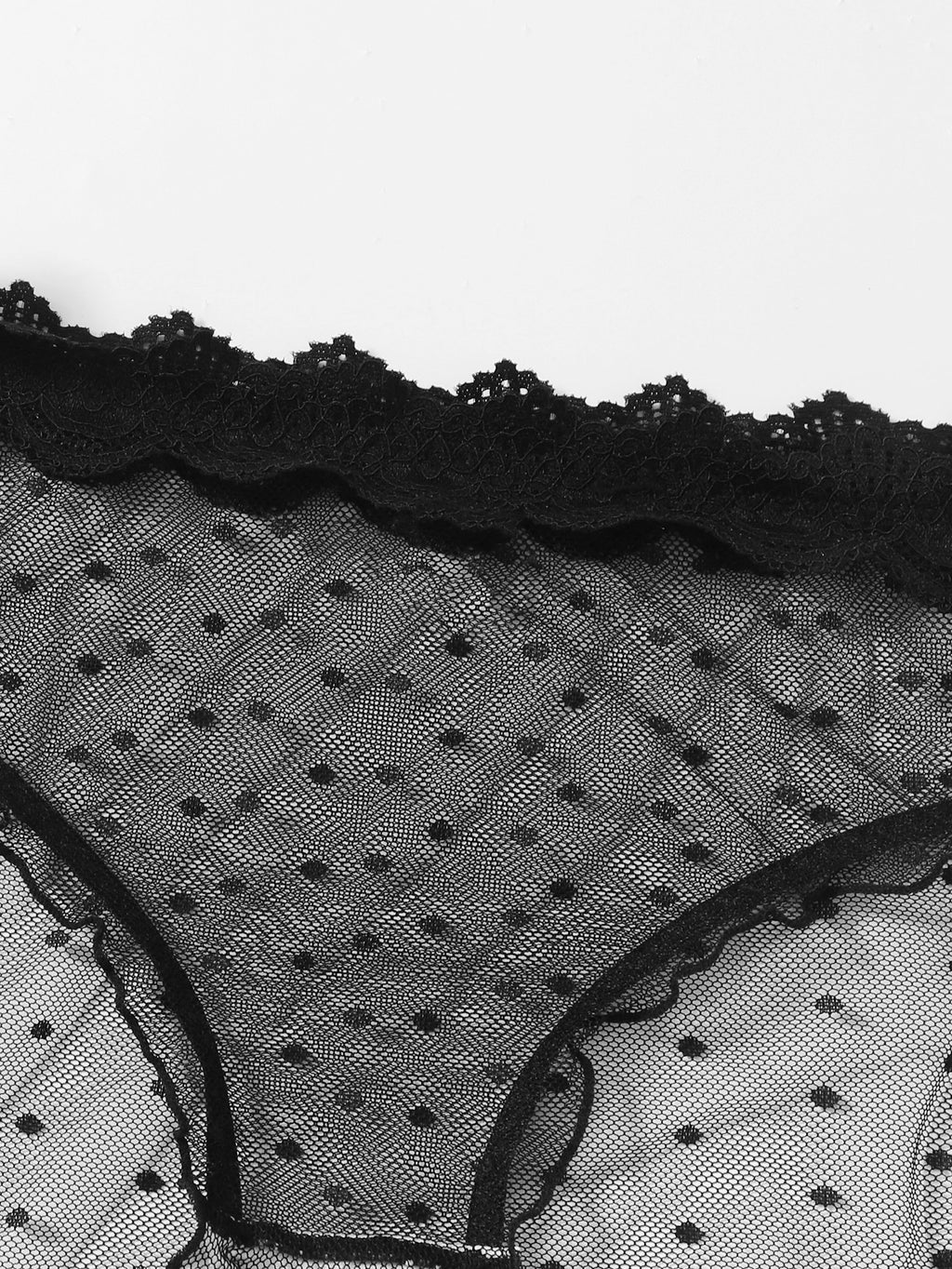 Culotte transparente noire - Modèle Sandrine