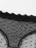 Culotte transparente noire - Modèle Sandrine