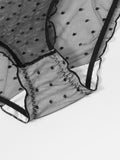 Culotte transparente noire - Modèle Sandrine