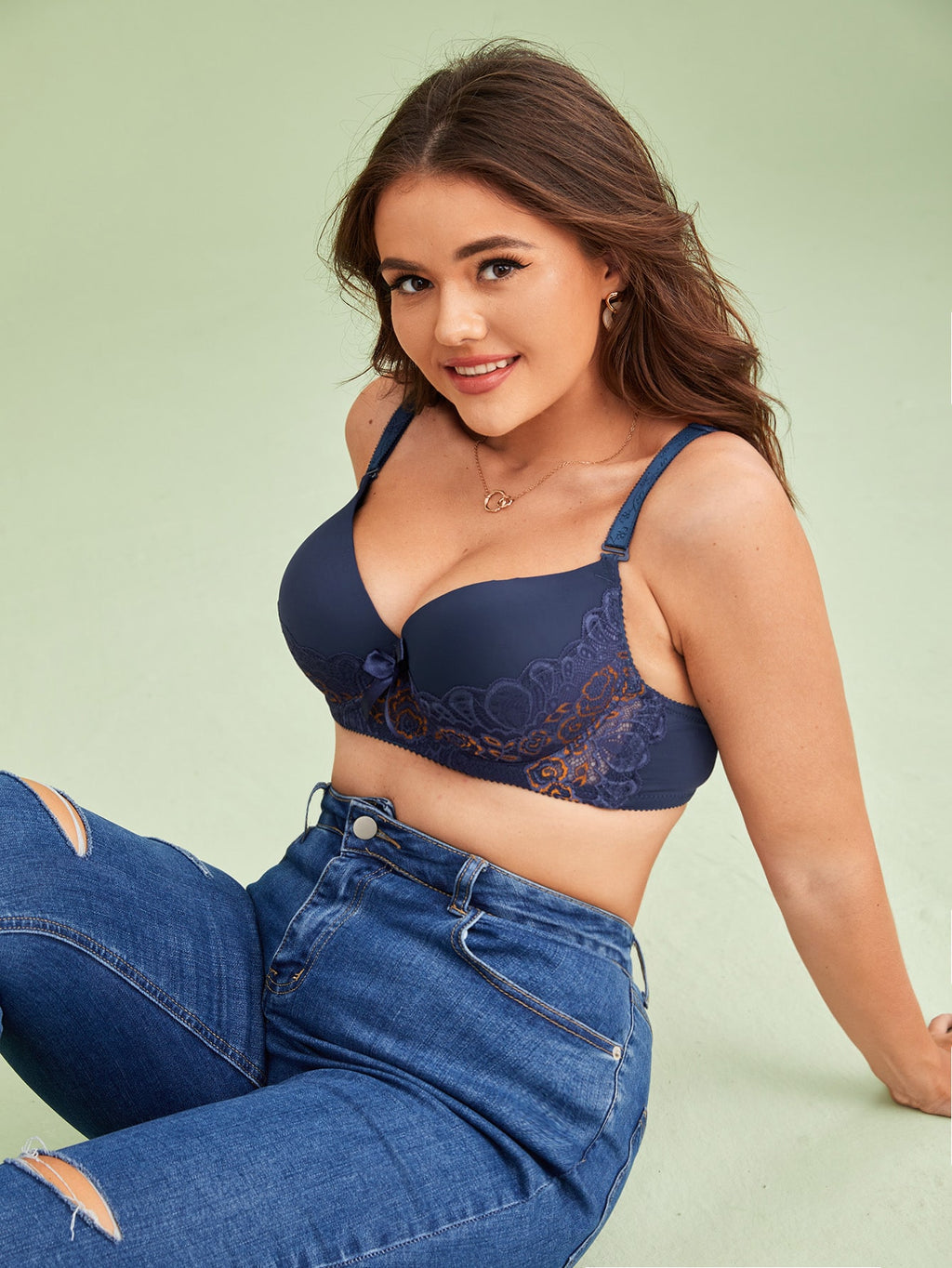 Soutien-gorge bleu nuit - Modèle Raymonde