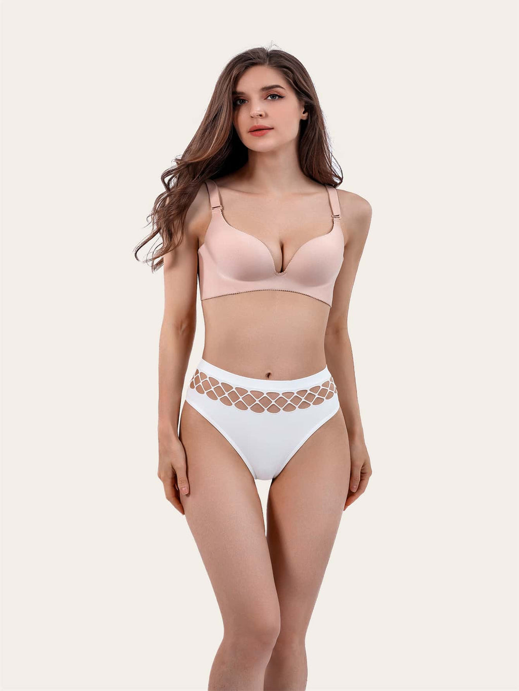 String sans couture blanc - Modèle Clémentine