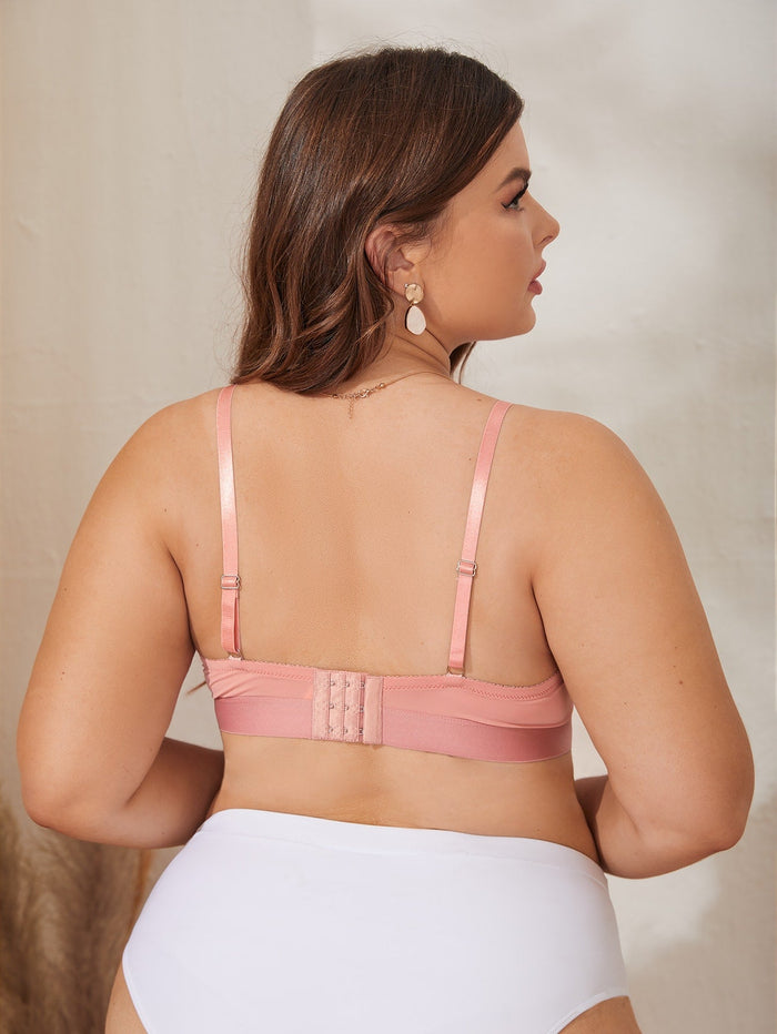 Bralette rose corail - Modèle Sandra