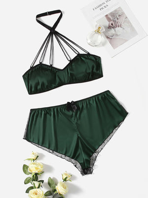 Ensemble de lingerie satin - Modèle Rolande