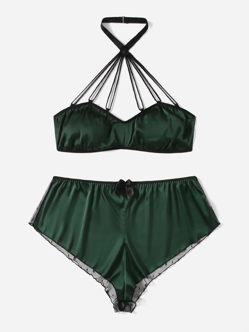 Ensemble de lingerie satin - Modèle Rolande