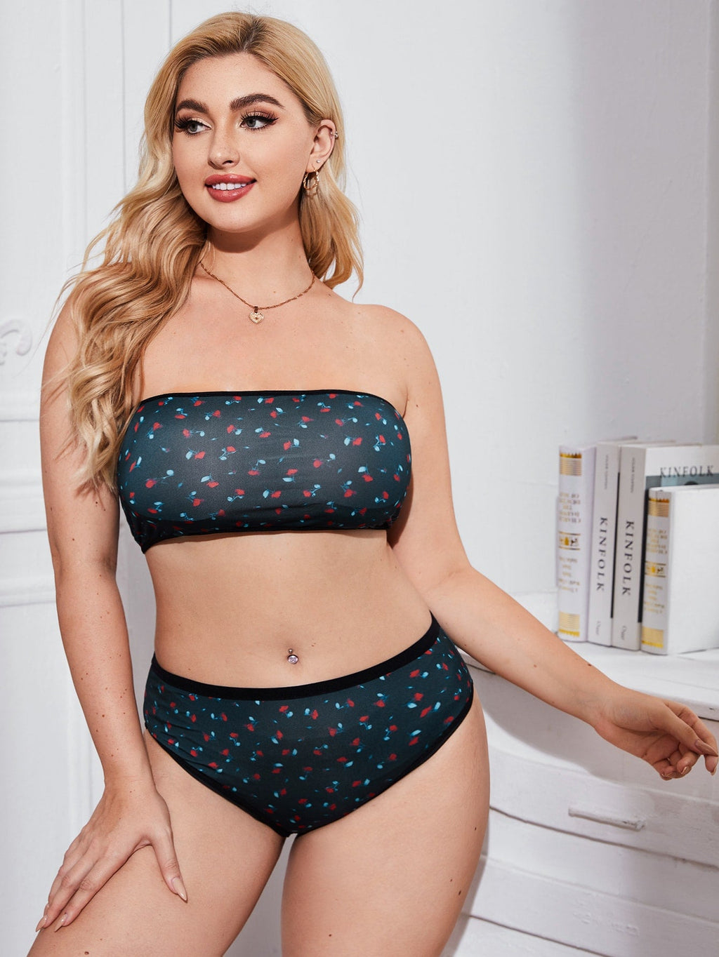 Ensemble de lingerie florale - Modèle Germaine