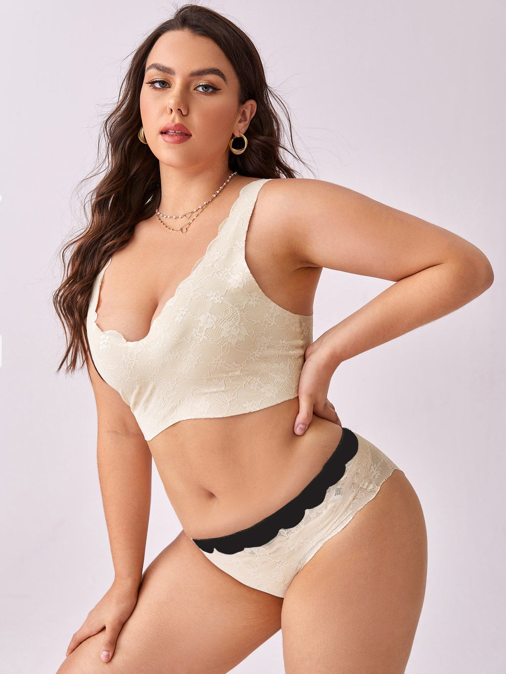 ensemble lingerie imprimé fleurie - Modèle Maria