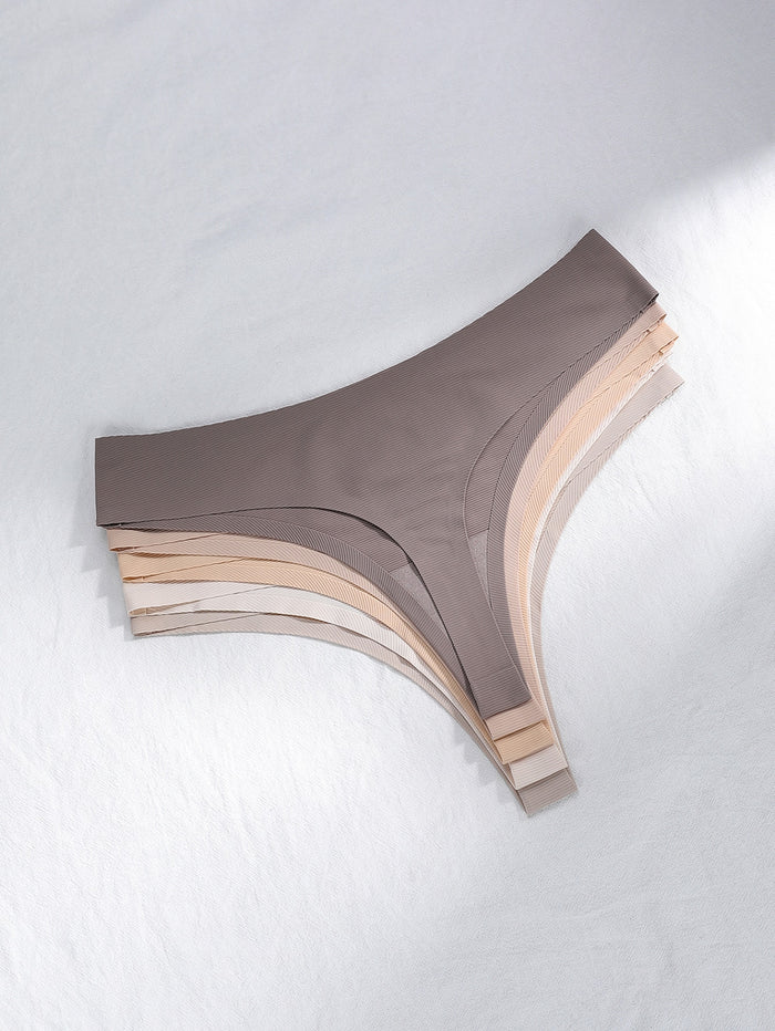 Ensemble de 5 culottes unies chair - Modèle Paule