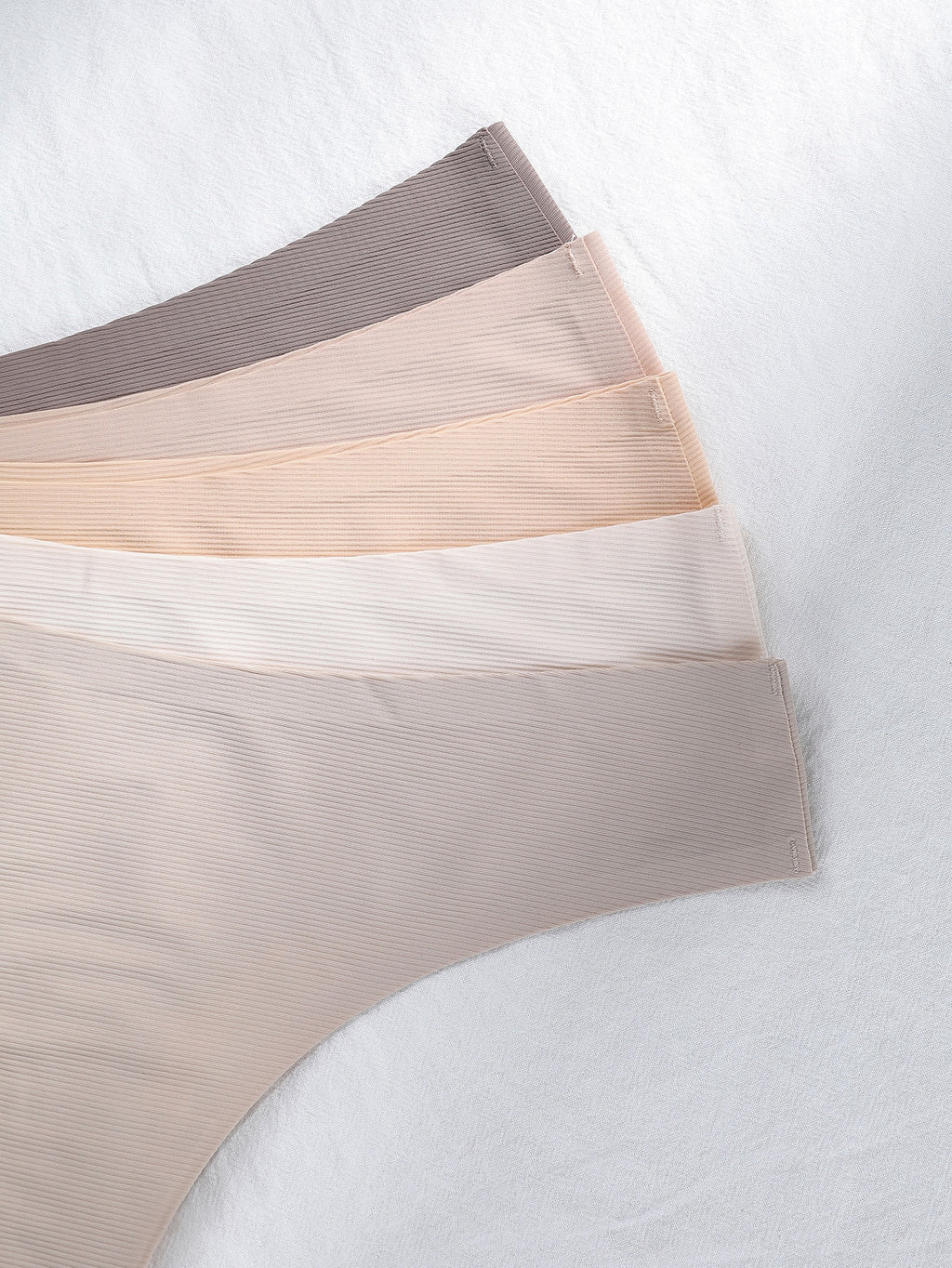 Ensemble de 5 culottes unies chair - Modèle Paule