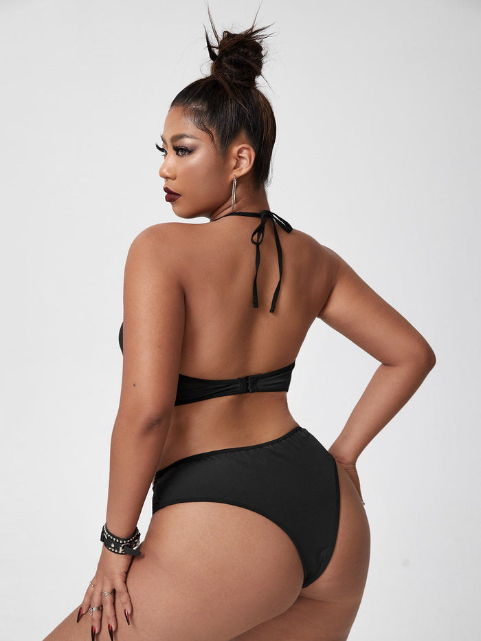Ensemble de lingerie noire fine - Modèle Suzanne