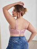 Soutien-gorge à armature rose grande taille - Modèle Christine
