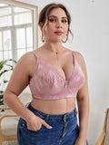 Soutien-gorge à armature rose grande taille - Modèle Christine
