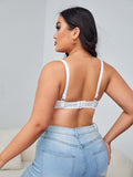 Soutien-gorge à armature et dentelle blanc - Modèle Blandine