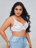 Soutien-gorge à armature et dentelle blanc - Modèle Blandine