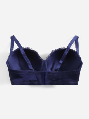 Soutien-gorge bleu à armatures en dentelle - Modèle Orianne