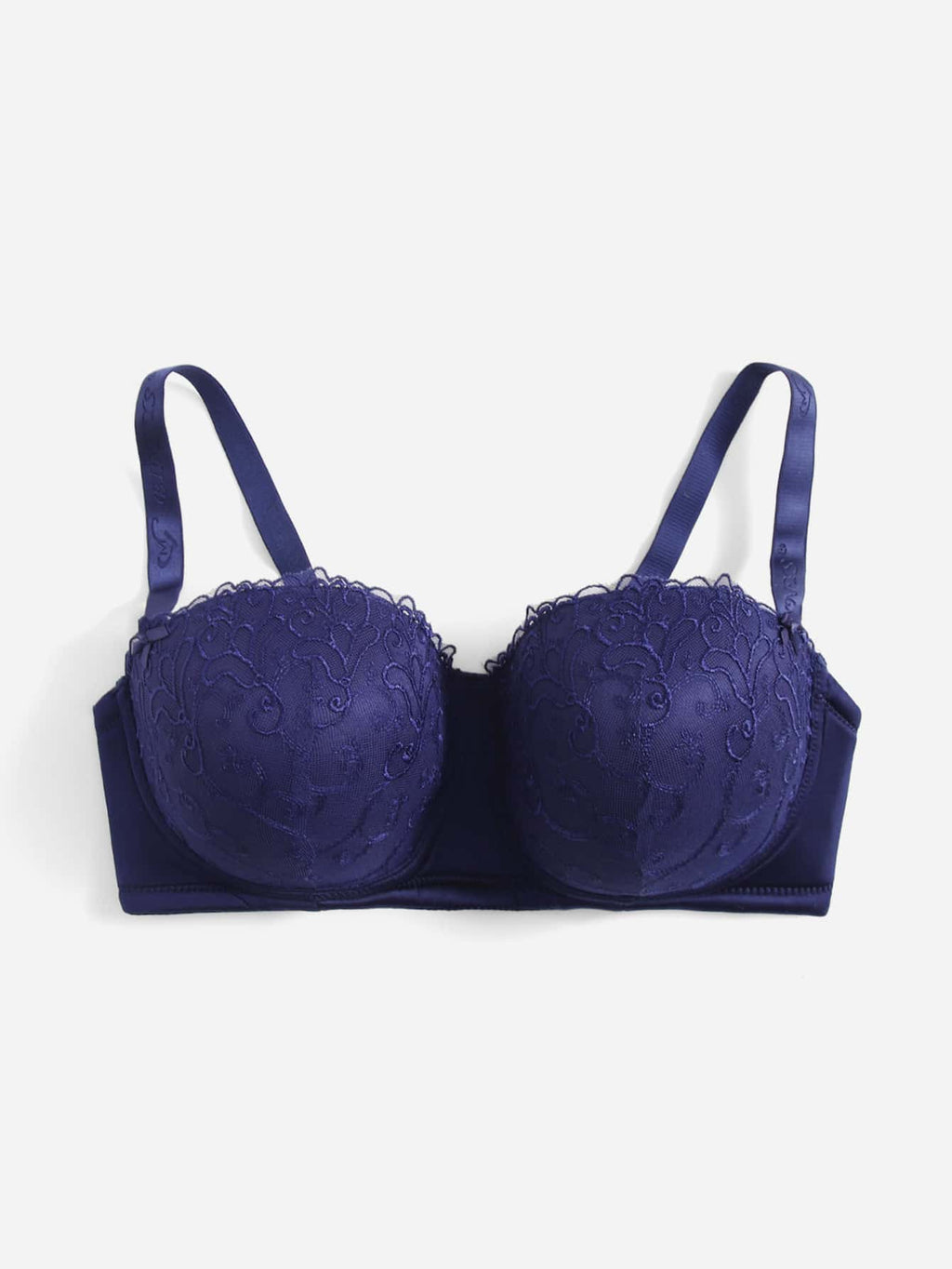 Soutien-gorge bleu à armatures en dentelle - Modèle Orianne