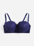 Soutien-gorge bleu à armatures en dentelle - Modèle Orianne