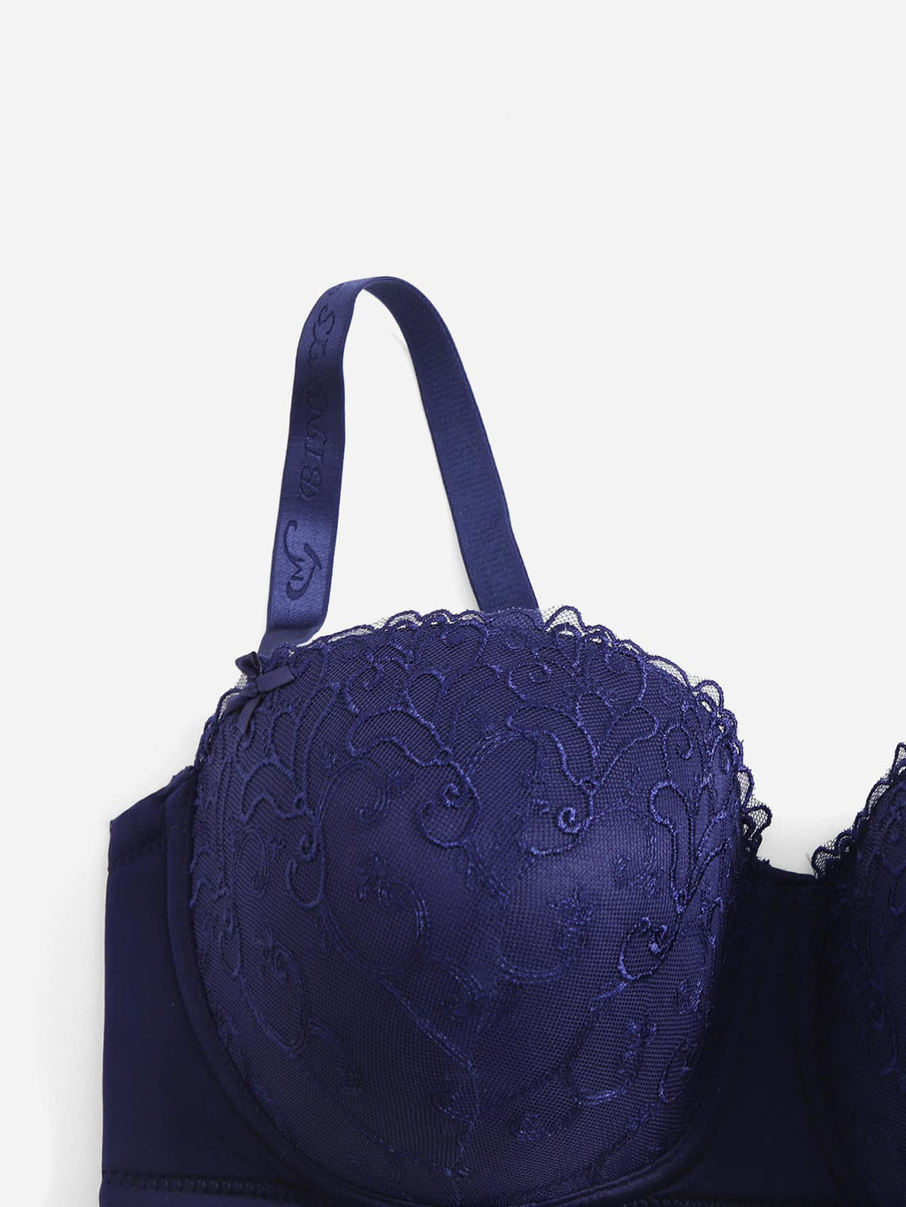 Soutien-gorge bleu à armatures en dentelle - Modèle Orianne