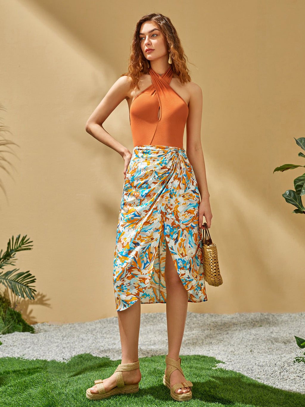 Body confort orange - modèle Oréanna